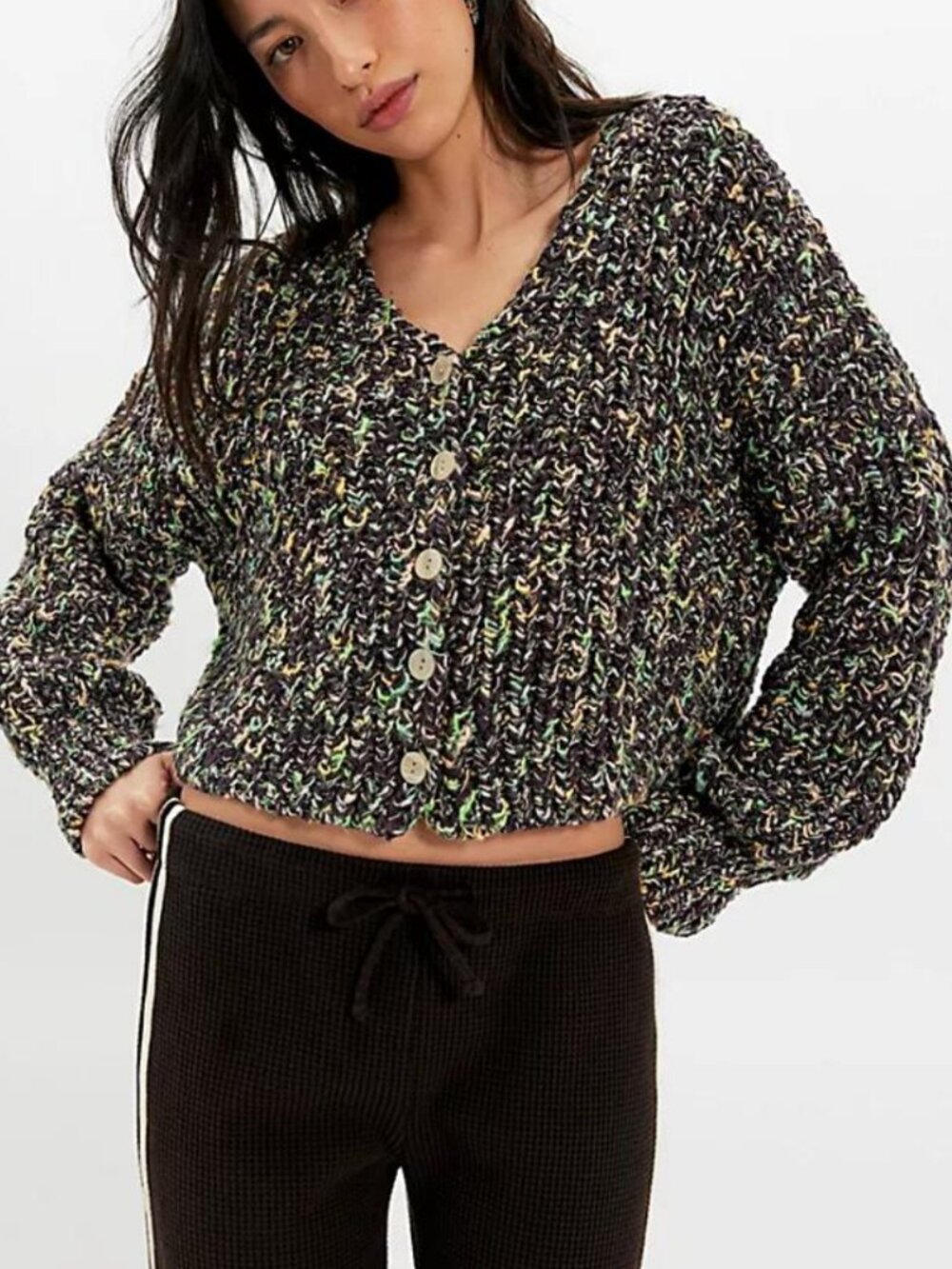 NWT Free People Flea Market Cardi in Camp Rush